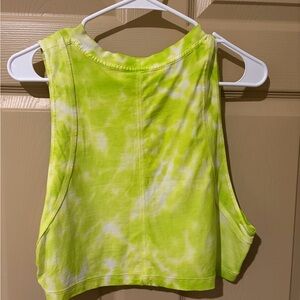 Lululemon Lime Green Tie-Dye Women's Tank Top